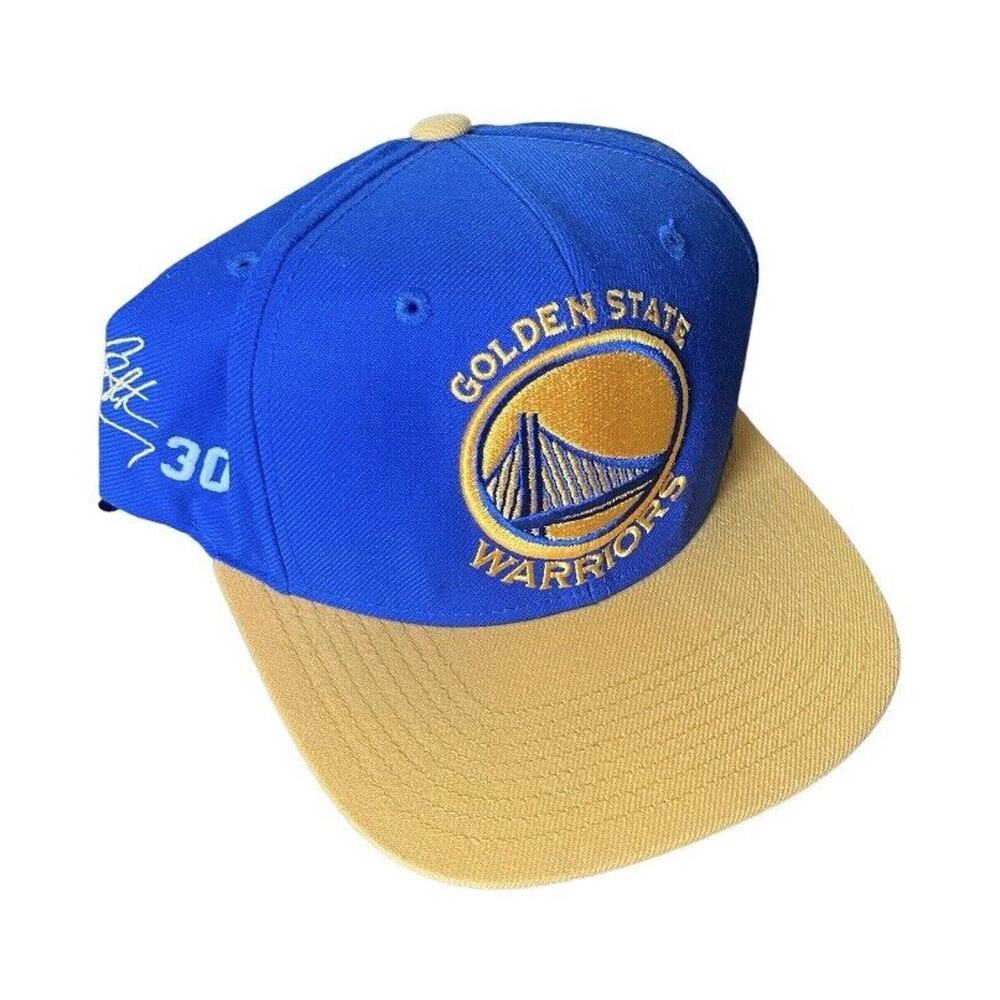 Mitchell & Ness Golden State Warriors Steph Curry Script Snapback Hat Cap Men